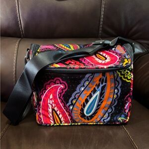 Vera Bradley Stay Cooler Paisley Print Bag - Black, Pink, Blue